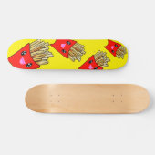 Kawaii French Fries Fast Food Colorful Persoonlijk Skateboard (Horizontaal)