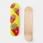 Kawaii French Fries Fast Food Colorful Persoonlijk Skateboard (Voorkant)