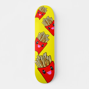 Kawaii French Fries Fast Food Colorful Persoonlijk Skateboard