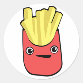 Kawaii French Fry Ronde Sticker