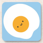 Kawaii Fried Egg Drankjes Onderzetter (Voorkant)