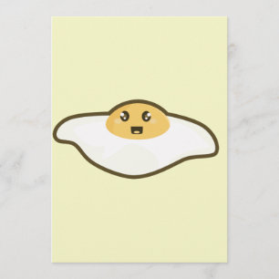 Kawaii Fried egg Kaart