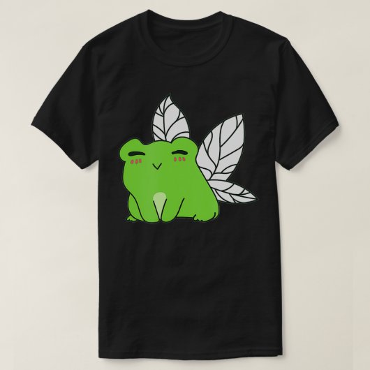 Kawaii Frog als Fairy Fairycore Japan Aesthetisch T-shirt (Design voorkant)