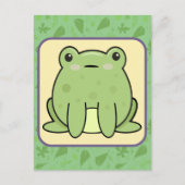 Kawaii Frog Briefkaart (Voorkant)