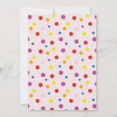 Kawaii Frog, Hoppy verjaardagsfeestje Kaart (Achterkant)