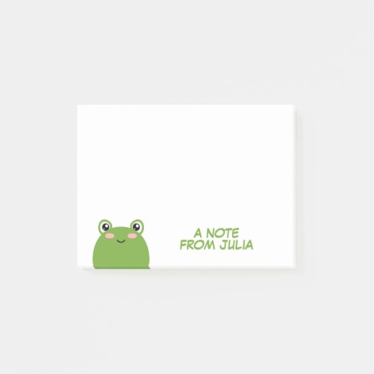 Kawaii Frog Post-it® Notes (Voorkant)