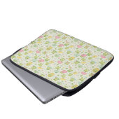 Kawaii Frog Rainy Day Pattern Wrapping Laptop Sleeve (Voorkant onderkant)