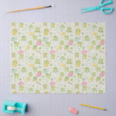 Kawaii Frog Rainy Day Pattern Wrapping Paper Tissuepapier (Craft)