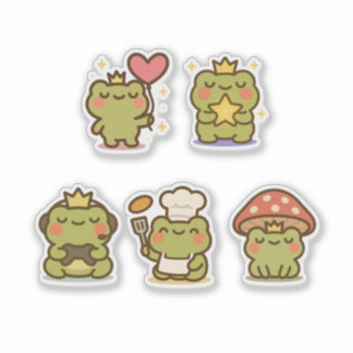 Kawaii Frog Sticke Sticker