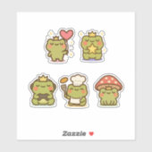 Kawaii Frog Sticke Sticker (Vel)