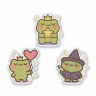 Kawaii Frog Sticke Sticker