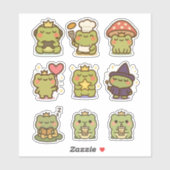 Kawaii Frog Sticke Sticker (Vel)