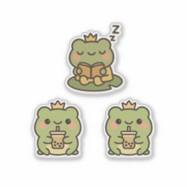 Kawaii Frog Sticke Sticker