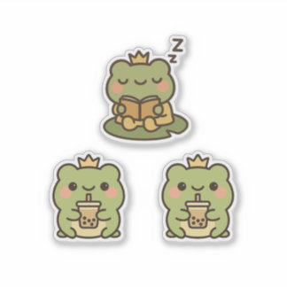 Kawaii Frog Sticke Sticker