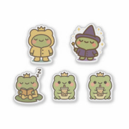 Kawaii Frog Sticke Sticker