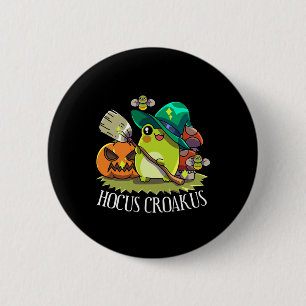 Kawaii Frog Witch Pet Cottagecore Esthetische Hocu Ronde Button 5,7 Cm