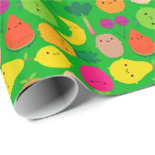Kawaii Fruit Bowl Cadeaupapier (Rol Hoek)