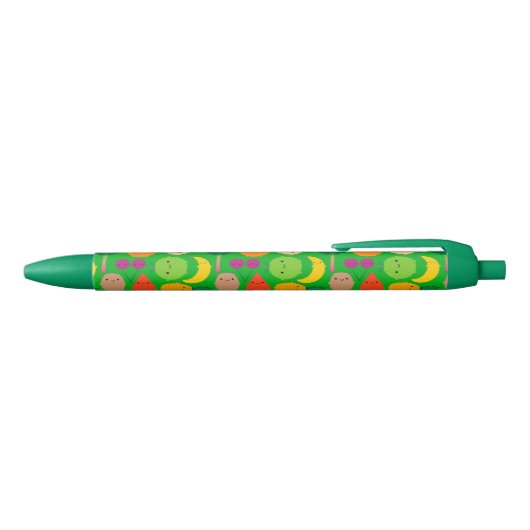 Kawaii Fruit Bowl Zwarte Inkt Pen (Bovenkant)