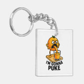 Kawaii Fruit Grappig Sinaasappel Juice Sleutelhanger (Voorkant Links)