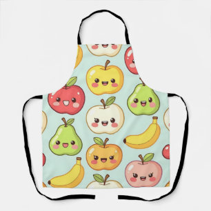 Kawaii Fruit Naadloos Patroon Cute Cartoon Schort