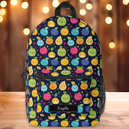 Kawaii Fruit Print Bedrukte Rugzak