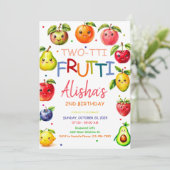 Kawaii Fruit Two-tti Fruit 2e Verjaardag Kaart (Staand voorkant)