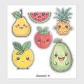 Kawaii Fruits Stickers (Vel)
