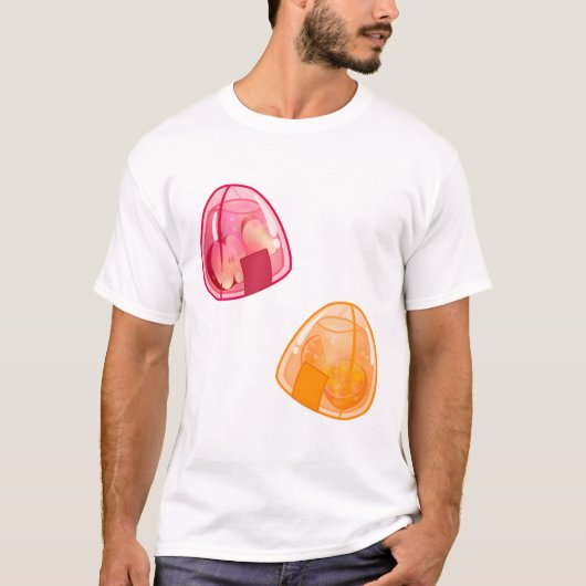 Kawaii Fruity Onigiri T-shirt (Voorkant)
