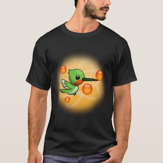 Kawaii Frutiger Kolibrie T-shirt (Voorkant)