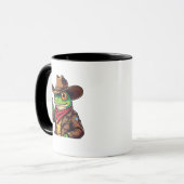 Kawaii Funny Cowboy Western Frog Lovers Mok (Voorkant links)