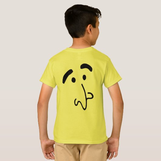Kawaii Funny Face Shirt (Achterkant volledig)