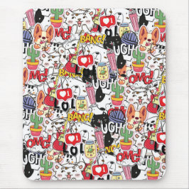 kawaii funny pet design - cute animal lover  muismat