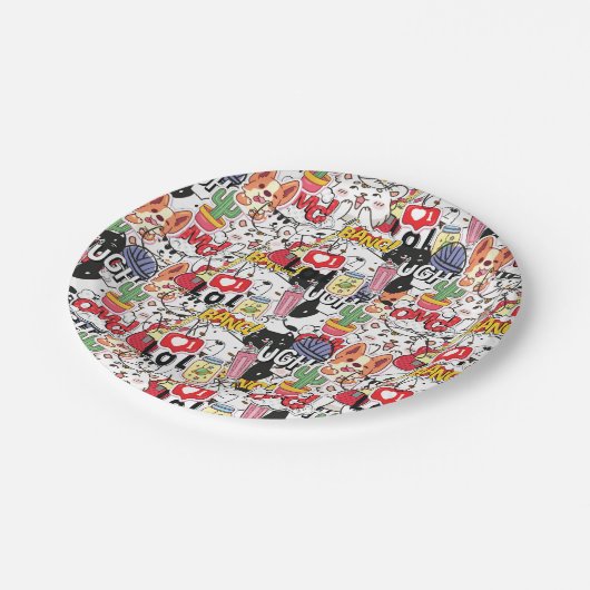 kawaii funny pet design - cute animal lover  papieren bordje (Gekanteld)