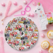 kawaii funny pet design - cute animal lover  papieren bordje (Feest)