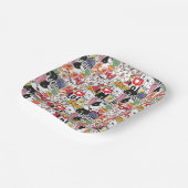 kawaii funny pet design - cute animal lover papieren bordje (Gebogen)