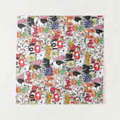 kawaii funny pet design - cute animal lover  wandkleed (Voorkant (horizontaal))