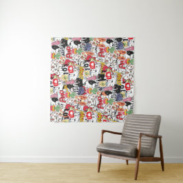 kawaii funny pet design - cute animal lover wandkleed