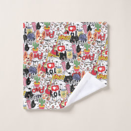 kawaii funny pet design - cute animal lover washandje