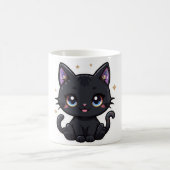 Kawaii Galaxy Black Cat Mok Schattige hemels Kat (Center)