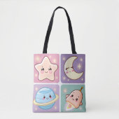 Kawaii Galaxy Friends Tas (Voorkant)