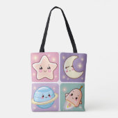 Kawaii Galaxy Friends Tas (Achterkant)