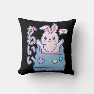 Kawaii Gamer Bunny - Rabbit Pastel Cute Kussen
