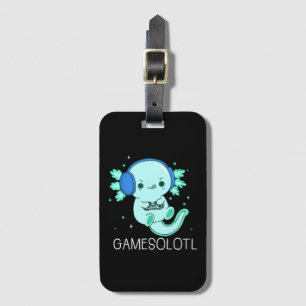 Kawaii Gamesolotl Axolotl Gamer Bagagelabel