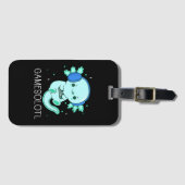 Kawaii Gamesolotl Axolotl Gamer Bagagelabel (Voorkant (horizontaal))