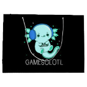 Kawaii Gamesolotl Axolotl Gamer Groot Cadeauzakje (Achterkant)