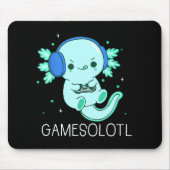 Kawaii Gamesolotl Axolotl Gamer Muismat (Voorkant)