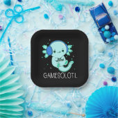 Kawaii Gamesolotl Axolotl Gamer Papieren Bordje (Feest)