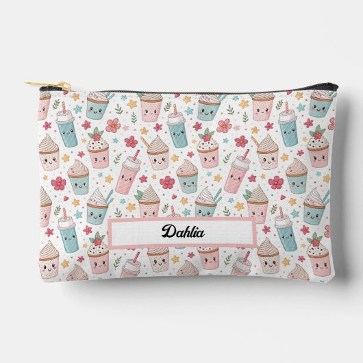 Kawaii Gebak en Heet Chocolade Mooie Patroon Etui (Voorkant)