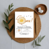 Kawaii gebakken ei 1e verjaardag kaart