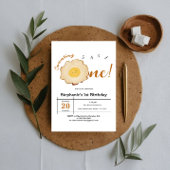 Kawaii gebakken ei 1e verjaardag kaart